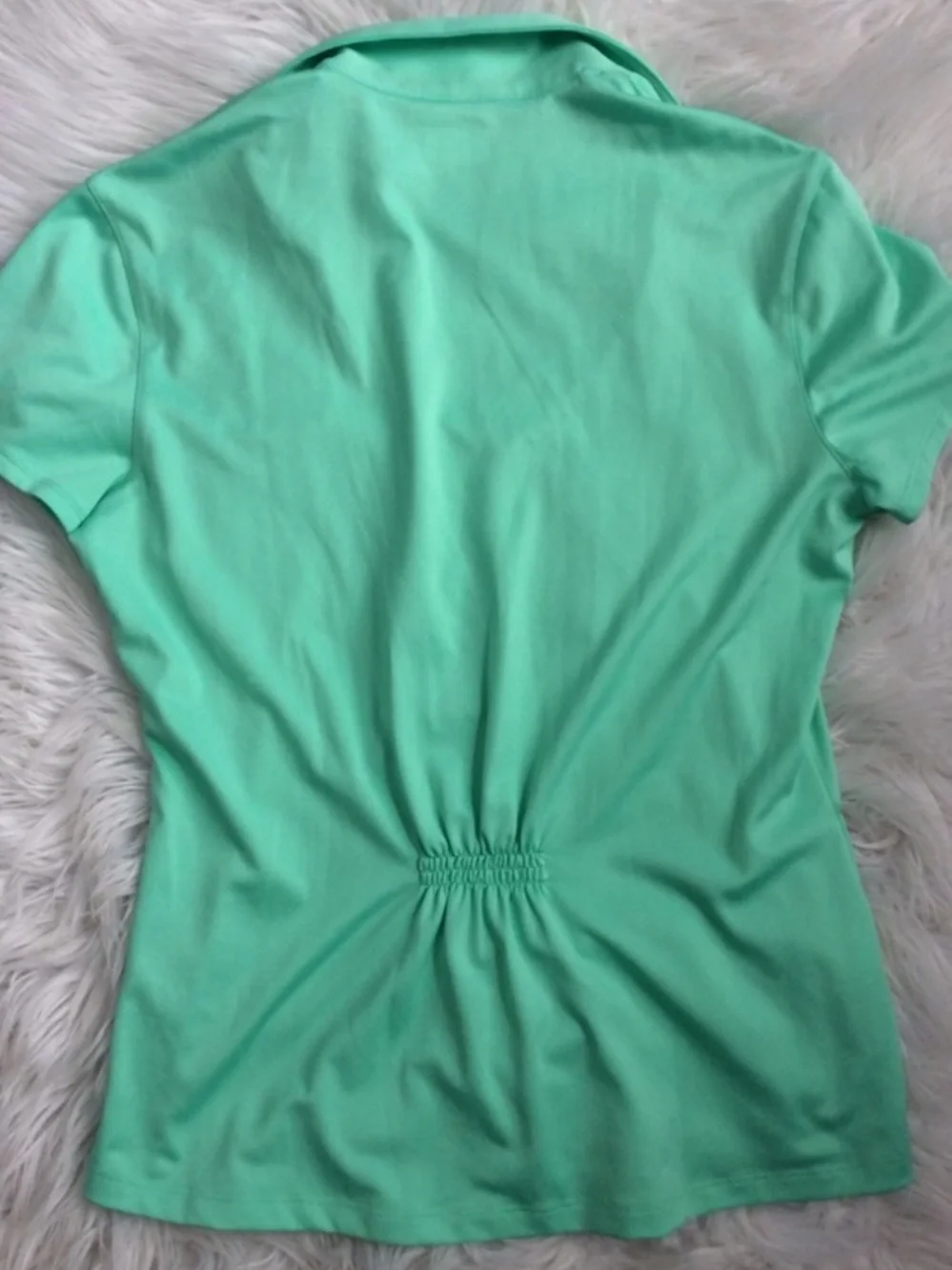 NWOT PGA Tour Ruched Back Golf Polo